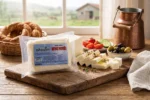 Kahvaltı sofrasında Gökçeyazı tam yağlı beyaz peynir 350 gr ve dilimlenmiş peynir