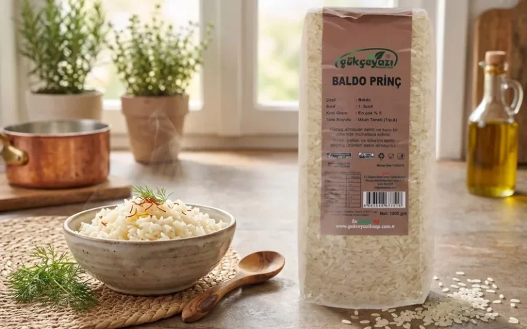 Gökçeyazı Kooperatifi Gönen baldo pirinç 1 kg paketi ve pilav